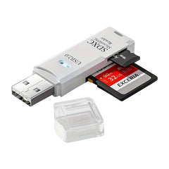 USB 3.0 Mini Kaartlezer – Voor SD & TF Geheugenkaarten – Snel Foto's Overzetten
