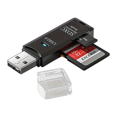 USB 3.0 Mini Kaartlezer – Voor SD & TF Geheugenkaarten – Snel Foto's Overzetten