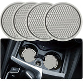 Set van 4 siliconen bekerhouders voor in de auto - Antislip, hittebestendig, makkelijk schoon te maken, ideaal voor drankhouders in voertuigen