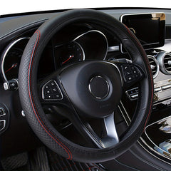 Universele Stuurhoes Zonder Binnenring – Ademend, Antislip & Handgestikt voor 36–38 cm sturen