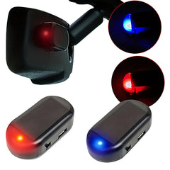 Autosimulatie Alarm – Rood of Blauw LED, USB + Zonne-oplaadbaar, Anti-Diefstal Beveiliging voor Auto’s