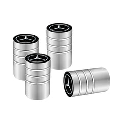 4Pcs Styling Wheel Tire Valve Air Stem Cap Duust Covers For Mercedes Benz