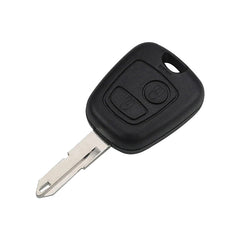 Sleutelhoes voor Peugeot & Citroën 2-knops sleutel – Vintage Leren Look met Sleutelhanger