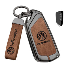 Premium Autosleutel Cover – Leren Beschermhoes voor Volkswagen Sleutels