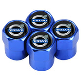 4Pcs/Set Car Wheel Tire Valve Caps Metal Stem Cover For Volvo