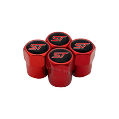 4PCS Car Wheel Tire Valve Stem Caps Airtight Cover For Ford ST Line Focus X 2 3 Mondeo Fiesta Kuga MK2 MK3 MK4 Tyre Accessories