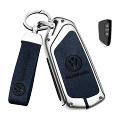 Premium Autosleutel Cover – Leren Beschermhoes voor Volkswagen Sleutels