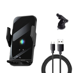 15W Draadloze Autohouder met Infraroodsensor – Qi Fast Charging – Universeel voor iPhone & Samsung