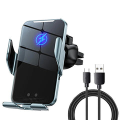 15W Draadloze Autohouder met Infraroodsensor – Qi Fast Charging – Universeel voor iPhone & Samsung