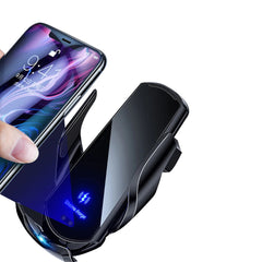New Upgrade Car Mobile Phone Holder 15w Wireless Charging Portable Car Holder Cellphone Bracket Stand In Car Device
