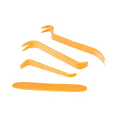 4X CAR TRIM REMOVAL TOOL KIT PANEL DOOR PRY DASH PLASTIC INTERIOR RADIO CLIP SET