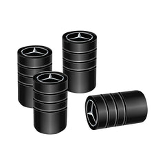 4Pcs Styling Wheel Tire Valve Air Stem Cap Duust Covers For Mercedes Benz