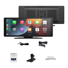 Draadloze FM Transmitter Auto – Bluetooth Muziekspeler met Snellader & Spanningsmeter