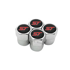 4PCS Car Wheel Tire Valve Stem Caps Airtight Cover For Ford ST Line Focus X 2 3 Mondeo Fiesta Kuga MK2 MK3 MK4 Tyre Accessories