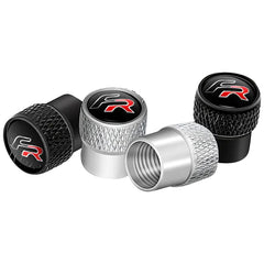 4Pcs/Set FR Emblem Car Wheel Tire Valve Stem Cap Dust Cover For Ibiza Altea Leon Cupra Cordoba Alhambra Arosa Accessories