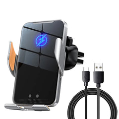 15W Draadloze Autohouder met Infraroodsensor – Qi Fast Charging – Universeel voor iPhone & Samsung
