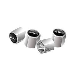 4Pcs/Set Car Wheel Tire Valve Caps Rim Stem Dust-proof Covers Accessories For Toyota RAV4 Emblem Decoration
