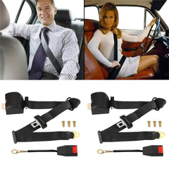 Universal Auto Car Seat Belt 3 Point Automatic Belt SafetyStraps Adjustable Locking Car Seat Belt Clip Extender Car Truck Access