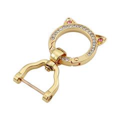 Sleutelhoes voor Peugeot & Citroën 2-knops sleutel – Vintage Leren Look met Sleutelhanger