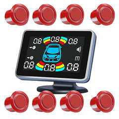 Parkeersensoren Set met 8 Sensoren en LCD-display – 360° Detectie