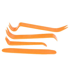 4X CAR TRIM REMOVAL TOOL KIT PANEL DOOR PRY DASH PLASTIC INTERIOR RADIO CLIP SET