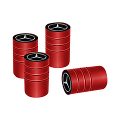 4Pcs Styling Wheel Tire Valve Air Stem Cap Duust Covers For Mercedes Benz