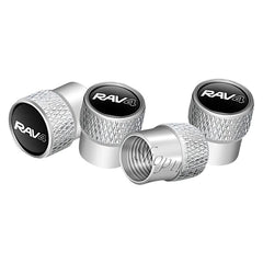 4Pcs/Set Car Wheel Tire Valve Caps Rim Stem Dust-proof Covers Accessories For Toyota RAV4 Emblem Decoration