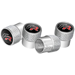 4Pcs/Set FR Emblem Car Wheel Tire Valve Stem Cap Dust Cover For Ibiza Altea Leon Cupra Cordoba Alhambra Arosa Accessories