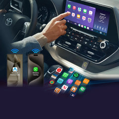 Draadloze CarPlay & Android Auto Adapter – USB/USB-C Dongle voor OEM-Systemen – Geschikt voor iOS 10+ en Android 11+