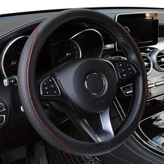 Universele Stuurhoes Zonder Binnenring – Ademend, Antislip & Handgestikt voor 36–38 cm sturen