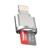 iPhone Micro SD Kaartlezer – OTG Adapter voor iOS – Plug & Play – Geschikt voor iPhone 14/13/12/11, iPad & meer