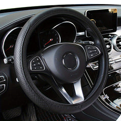 Universele Stuurhoes Zonder Binnenring – Ademend, Antislip & Handgestikt voor 36–38 cm sturen