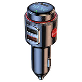 Draadloze FM Transmitter voor Auto – Bluetooth Audio Ontvanger met USB Snelladen & Spanningsdetectie