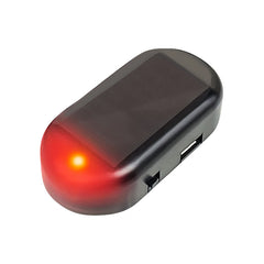 1pc - Zonne-oplaad & USB-oplaad Autosimulatie Alarm - Autosimulatie Monitor - Rood, Blauw Licht Flikkert - Maak Uw Auto Veilig Tegen Diefstal