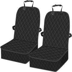 Optimize product title: 2-Pack Waterproof Dog Car Seat Covers - Non-Slip, Scratch-Resistant Front Seat Protectors for Cars, Trucks & SUVs