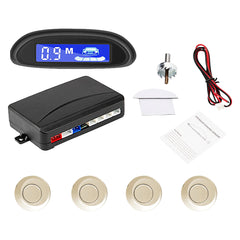 EURS Car Parking radar 4 Sensor Kit 22mm Parktronic Display Reversing Radar for Wireless car Rover sensor Monitor System