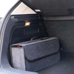 Anti Slip Compartment Boot Storage Organizer Tools Car Storage Bag Car Trunk Organizer Soft Felt Storage Box Car Accessories New