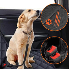 Dog Car Rear Seat Protective Cover Waterproof Dirt Resistant Pet Seat Cover Black Shoulder Strap Hammock Pet Travel Mattress