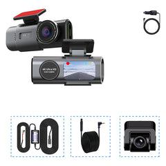 4K Car Dvr with 1080P Rear View Cam Video Recorder GPS WIFI Car Camera Night Vision Parking Monitor