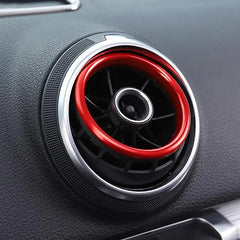 Car Air Center Console Outlet Trim Inner Ring Cover For Audi A3 8V S3 2014-2019 AUDI Q2 Sportback Sedan Accessories Car Styling