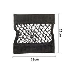 Car Back Rear Mesh Trunk Seat Elastic String Net Magic Sticker Universal Storage Bag Pocket Cage Auto Organizer Seat Back Bag