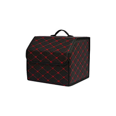 Car Trunk Organizer Box Large Capacity Auto Multiuse Tools Storage Bag Stowing Tidying Leather Folding For Emergency Storage Box