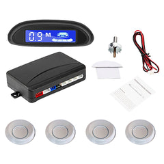 EURS Car Parking radar 4 Sensor Kit 22mm Parktronic Display Reversing Radar for Wireless car Rover sensor Monitor System