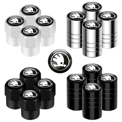 4pcs Metal Car Wheel Tire Valve Caps Stem Case Covers Accessories For Skoda S Kodiaq Octavia 2 3 Yeti Karoq Rapid Fabia VII A5