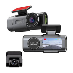 4K Car Dvr with 1080P Rear View Cam Video Recorder GPS WIFI Car Camera Night Vision Parking Monitor