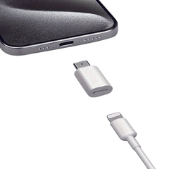 2-delige Set, Bliksem Vrouwelijk naar USB C Mannelijk Adapter, Geschikt voor Opladen en Gegevensoverdracht